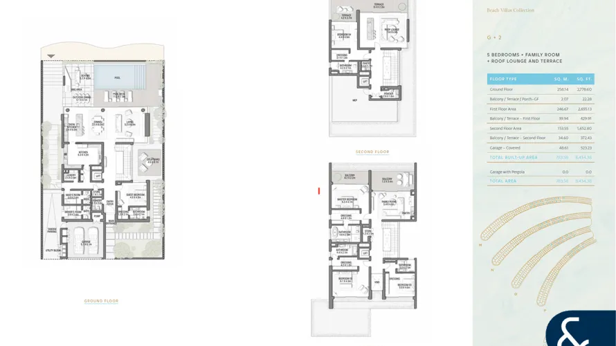 Villa de 5 dormitorios en Palm Jebel Ali, UAE No. 138 № 8