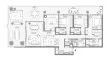 3 bedrooms Apartment floor plan «TYPE C+» in Palm Central Private Residences